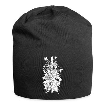 Look comique de flûte - Bonnet en jersey - noir - Devant