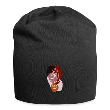 Die Venus von Willendorf - Jersey-Beanie - Schwarz - Vorne