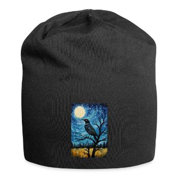 Elster - Jersey-Beanie - Schwarz - Vorne