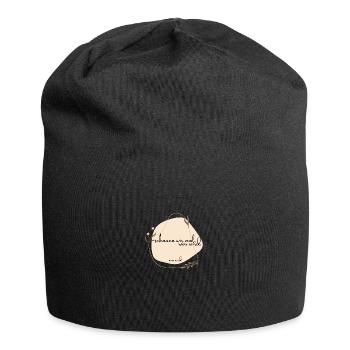 schauen wir mal was wird - was wird - Jersey-Beanie - Schwarz - Vorne