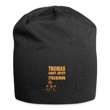 thomas - Jersey-Beanie - Schwarz - Vorne