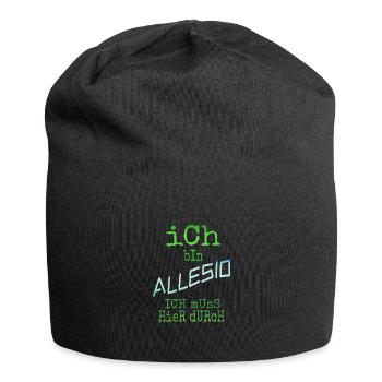 Cadeau pour Allesio - Bonnet en jersey - noir - Devant