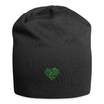 Trèfle coeur - Bonnet en jersey - noir - Devant