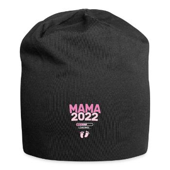 Mama 2022 Loading - Werdender Mütter Baby Mutter - - Jersey-Beanie - Schwarz - Vorne