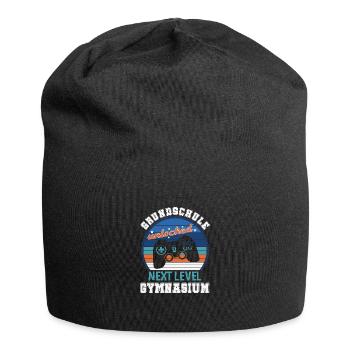 Schulabschluss Grundschule Level Gymnasium Gamer - Jersey-Beanie - Schwarz - Vorne