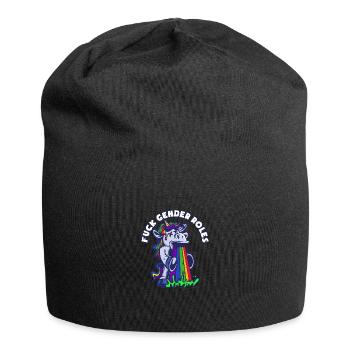 Fuck Gender Roles - Jersey-Beanie - Schwarz - Vorne