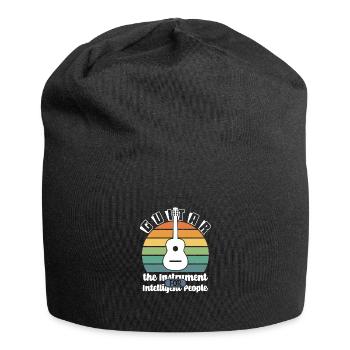 Gitarre intelligente Menschen - Jersey-Beanie - Schwarz - Vorne