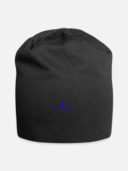 Angel Heartbeat - Jersey Beanie - black