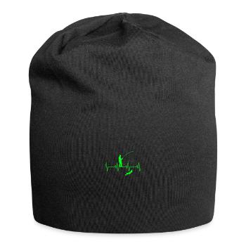 Angel Herzschlag - Jersey-Beanie - Schwarz - Vorne