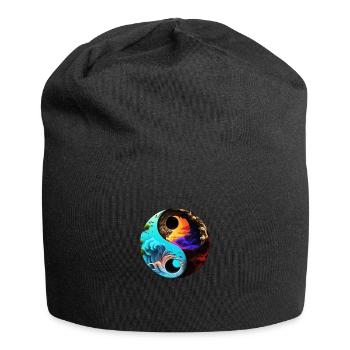 Yin Yang - Jersey Beanie - black - Front