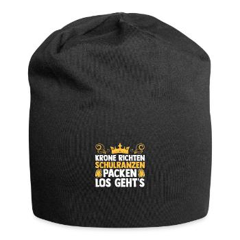 Kindergarten Graduate Princess School Enrollment Schoolchild - Jersey Beanie - black - Front
