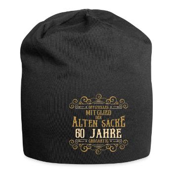 Mitglied Alte Säcke 60 Jahre großartig - Jersey-Beanie - Schwarz - Vorne