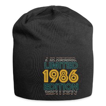 1986 Limited Edition Birthday Design - Jersey Beanie - black - Front