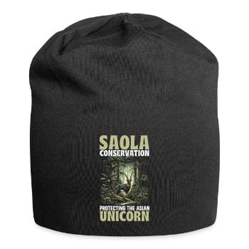 Endangered species, animal lovers, animal welfare - Jersey Beanie - black - Front