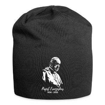 Pape François - Saint-Père - Bonnet en jersey - noir - Devant