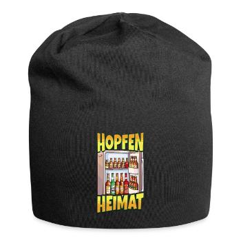 Beer Fridge Beer Bottles Men Drinking Funny - Jersey Beanie - black - Front