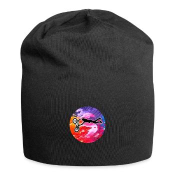 Bmx Biker Fahrrad - Jersey-Beanie - Schwarz - Vorne
