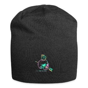 Skull Apple mauve - Bonnet en jersey - charbon - Devant