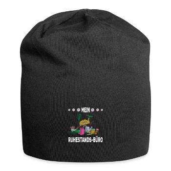 Garten Werkzeug Ruhestand Büro - Jersey-Beanie - Schwarz - Vorne