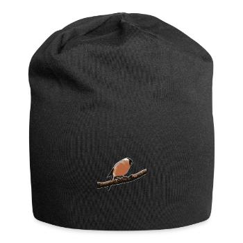 Bouvreuil mignon - Bonnet en jersey - noir - Devant