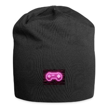Neon Gaming Controller für Gamer - Jersey-Beanie - Schwarz - Vorne