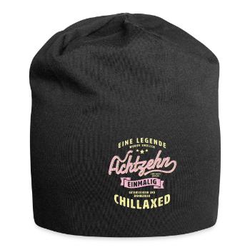 Eine Legende wird 18. Einmalig und Chillaxed - Jersey-Beanie - Schwarz - Vorne