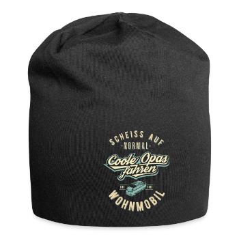 Fuck on normal, cool grandpa ride camper - Jersey Beanie - black - Front
