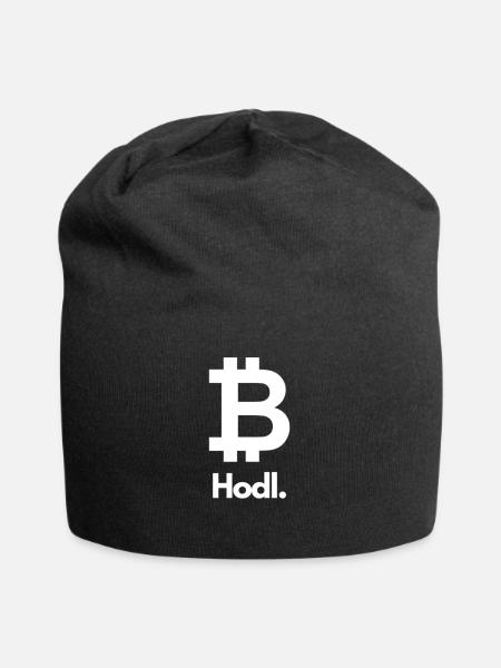 Hodl Bitcoin - Jersey-Beanie - Schwarz