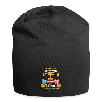 Basketball König Geburtstag Spieler Trainer Bball - Jersey-Beanie - Schwarz - Vorne