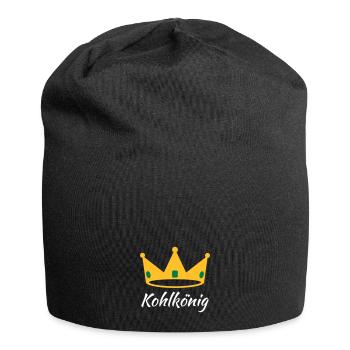 Kohlkönig Grünkohl Kohlfahrt - Jersey-Beanie - Schwarz - Vorne