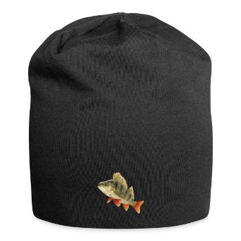 Barsch Angeln Polygon - Jersey-Beanie - Schwarz - Vorne