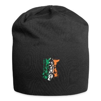 tauben,taube,vögel,vogelschwarm,graffiti,ireland - Jersey-Beanie - Schwarz - Vorne