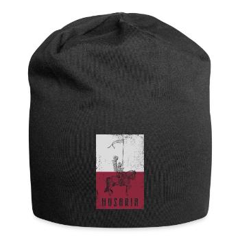 Polen Husaria Husaren Kavallerie Militär Geschicht - Jersey-Beanie - Schwarz - Vorne