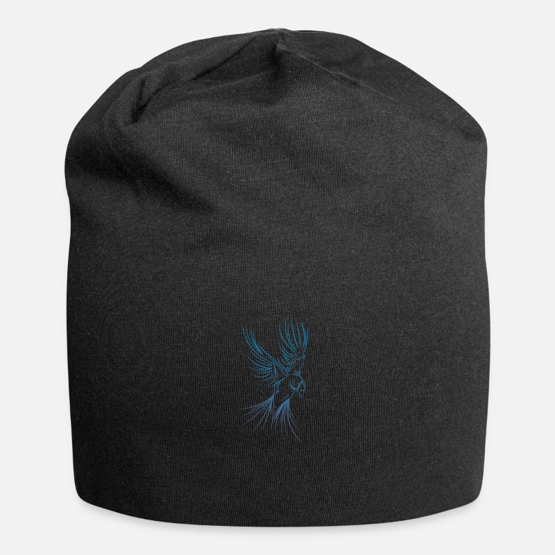 Phönix - Jersey-Beanie - Schwarz