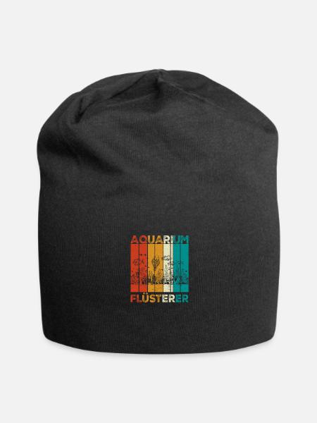 Aquarianer Aquarium lustige Sprüche - Jersey-Beanie - Schwarz