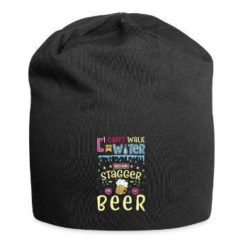 I Can't Walk On Water - Jersey-Beanie - Schwarz - Vorne