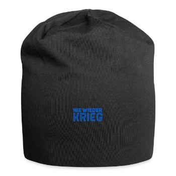 Krieg nervt - Jersey-Beanie - Schwarz - Vorne