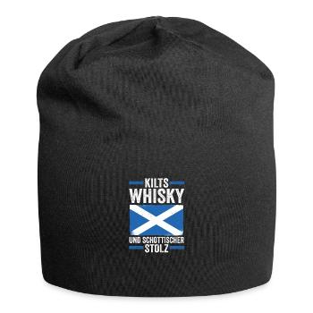 Scots Scotch Whisky Scotland - Jersey Beanie - black - Front