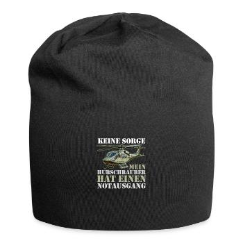 Pilot Helikopter Hubschrauber - Jersey-Beanie - Schwarz - Vorne