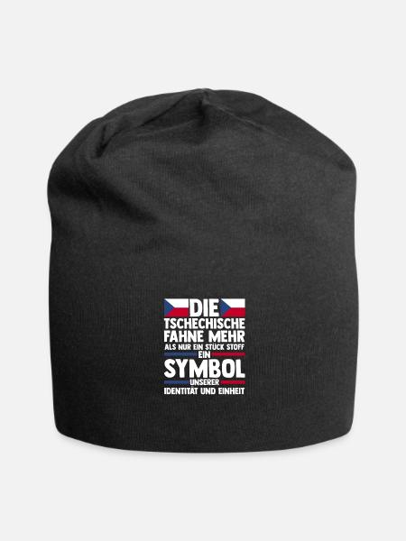 Tschechen Tschechisch Tschechien - Jersey-Beanie - Schwarz