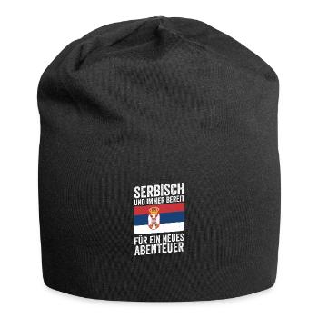 Serbe Serbe Serbie - Bonnet en jersey - noir - Devant
