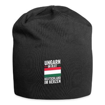 Hongrois Hongrois Allemand Hongrie - Bonnet en jersey - noir - Devant