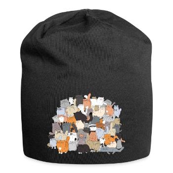 Un TAS de chats - Bonnet en jersey - noir - Devant