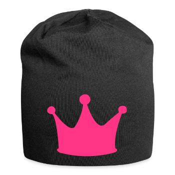 krone - Jersey-Beanie - Schwarz - Vorne