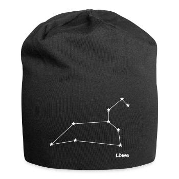 Sternzeichen Löwe - Jersey-Beanie - Schwarz - Vorne
