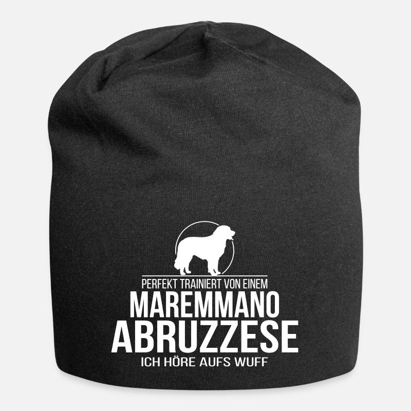 MAREMMANO ABRUZZESE ich höre aufs wuff - Jersey-Beanie - Schwarz