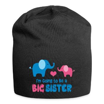 Big Sister To Be - Jersey Beanie - black - Front