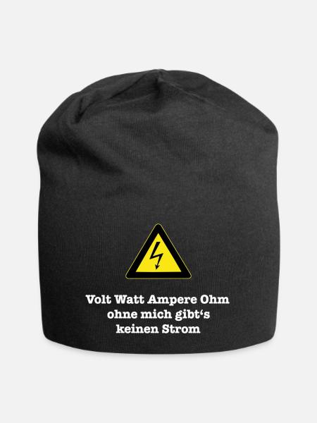 volt_watt - Jersey-Beanie - Schwarz