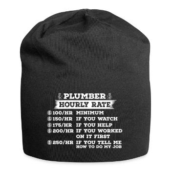 Plumber - Plumber - Gift - Installer - Jersey Beanie - black - Front