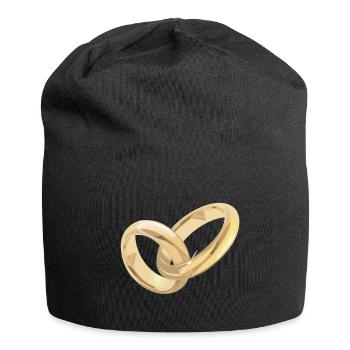 Der goldene Ehering - Jersey-Beanie - Schwarz - Vorne